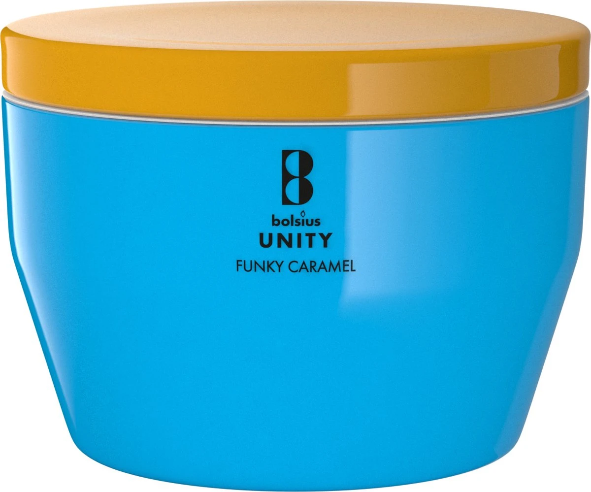 Bolsius Unity - Geurkaars - Funky Caramel - 3 Lonten - 455g 3 Bolsius Unity - Geurkaars - Funky Caramel - 3 Lonten - 455g
