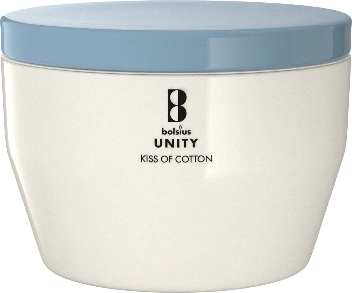 Bolsius Unity - Geurkaars - Kiss Of Cotton - 3 Lonten - 455g 3 Bolsius Unity - Geurkaars - Kiss Of Cotton - 3 Lonten - 455g
