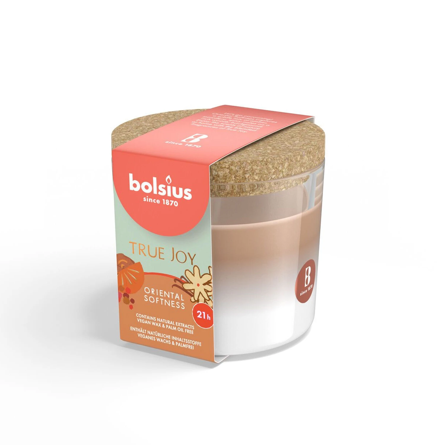 Bolsius True Joy Geurglas Met Kurk OrientalSoftness 66x83 Mm 4 Bolsius True Joy Geurglas Met Kurk OrientalSoftness 66x83 Mm - Afbeelding 2