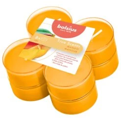 Bolsius Maxilichten True Scents Mango 8 Stuks 8 Uur