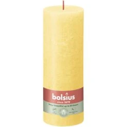 Bolsius Stompkaars Rustiek 19 X 6,8 CmSunny Yellow
