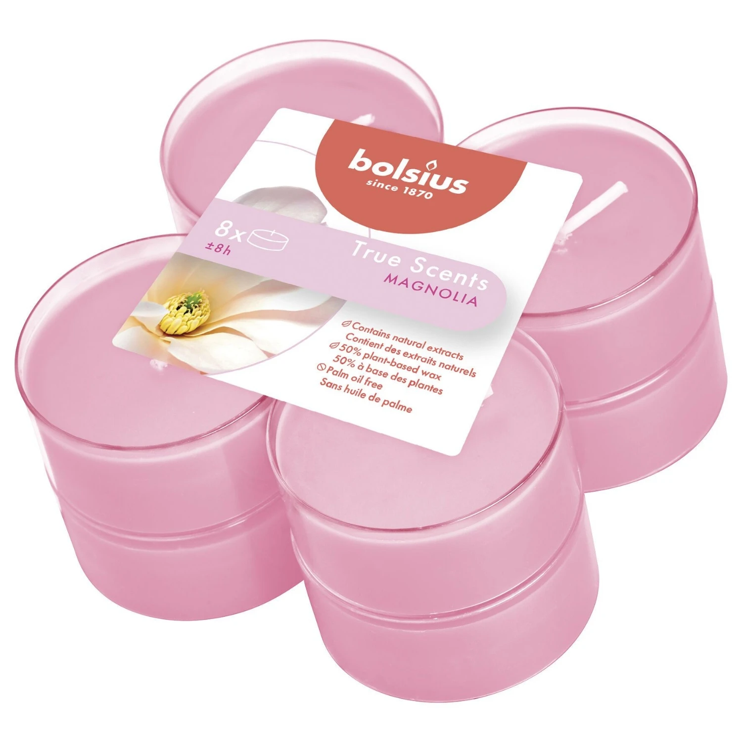 Bolsius Geurtheelicht Maxi Magnolia 8 Stuks 8 Uur 3 Bolsius Geurtheelicht Maxi Magnolia 8 Stuks 8 Uur