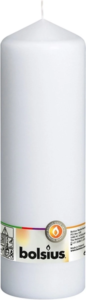 Bolsius Stompkaars Stompkaars 250/80 Wit 4 Bolsius Stompkaars Stompkaars 250/80 Wit - Afbeelding 2