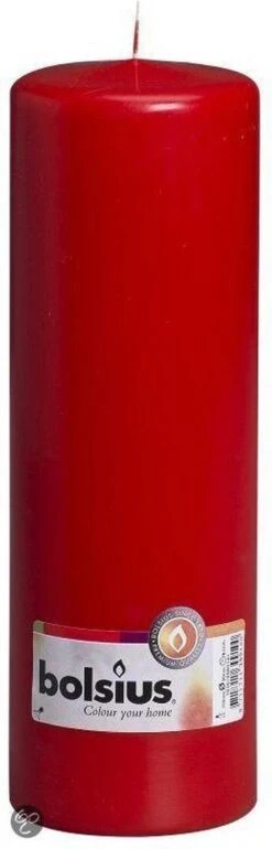 Bolsius Rood Stompkaars 250/80 (122 Uur) -Bolsius 385x1200