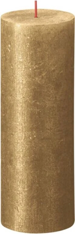 Bolsius - Rustieke Kaars Shimmer - 4 Stuks - Metallic - Goud - 19cm 9 Bolsius - Rustieke Kaars Shimmer - 4 Stuks - Metallic - Goud - 19cm -Bolsius 387x1200