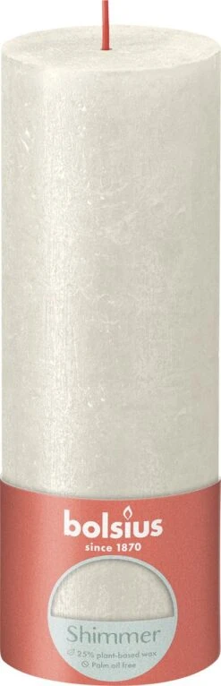 Bolsius - Rustieke Kaars Shimmer - 4 Stuks - Metallic - Ivoor - 19cm 10 Bolsius - Rustieke Kaars Shimmer - 4 Stuks - Metallic - Ivoor - 19cm -Bolsius 387x1200 6