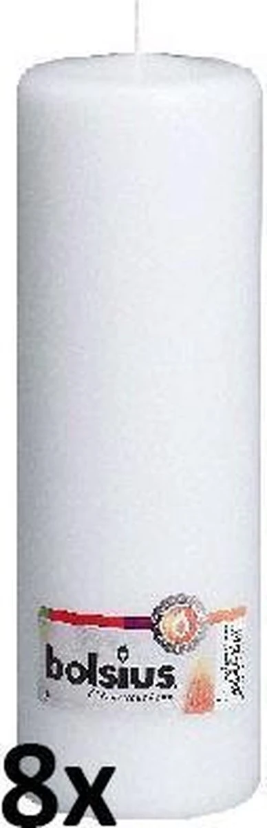 Bolsius Stompkaars 250/80 Wit (per 8 Stuks) 7 Bolsius Stompkaars 250/80 Wit (per 8 Stuks) - Afbeelding 5