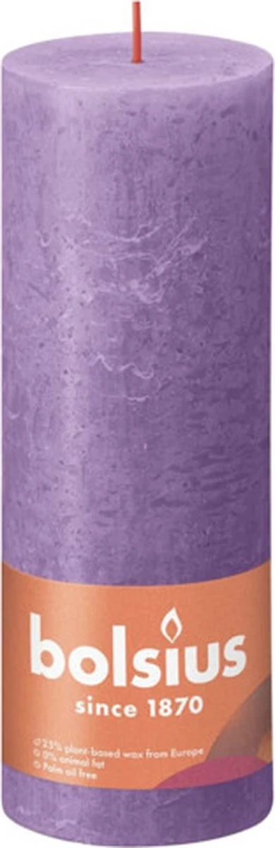 Bolsius - Rustieke Kaars - 4 Stuks - Paars - Violet - 19cm - Paasdecoratie 6 Bolsius - Rustieke Kaars - 4 Stuks - Paars - Violet - 19cm - Paasdecoratie - Afbeelding 4