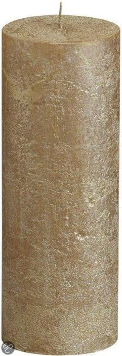 Bolsius Stompkaars Stompkaars 190/68 Rustiek Metallic Goud
