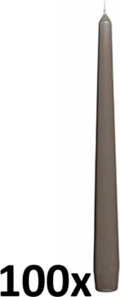 100 Stuks Bolsius Gotisch Taupe Dinerkaarsen 240/23 (7 Uur) 12 100 Stuks Bolsius Gotisch Taupe Dinerkaarsen 240/23 (7 Uur) -Bolsius 486x1200