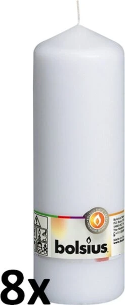 Bolsius Stompkaars - 200/70 Mm - 8 Stuks - Wit -Bolsius 492x1200