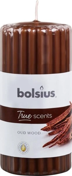 Bolsius Stompkaars Geur True Scents Oud Wood 120/58 -Bolsius 495x1200 1