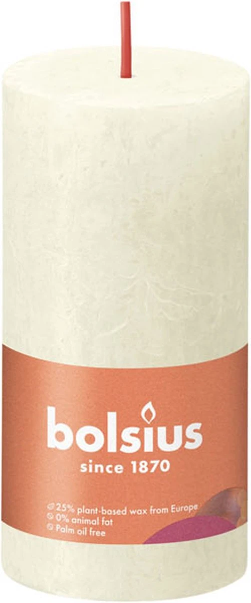 Bolsius Stompkaars Soft Pearl Ø50 Mm - Hoogte 10 Cm - Parelwit - 30 Branduren 7 Bolsius Stompkaars Soft Pearl Ø50 Mm - Hoogte 10 Cm - Parelwit - 30 Branduren - Afbeelding 5