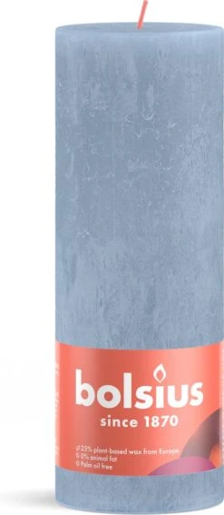 Bolsius - Rustieke Kaars - 4 Stuks - Licht Blauw - Sky Blue - 19cm 10 Bolsius - Rustieke Kaars - 4 Stuks - Licht Blauw - Sky Blue - 19cm -Bolsius 523x1200 1