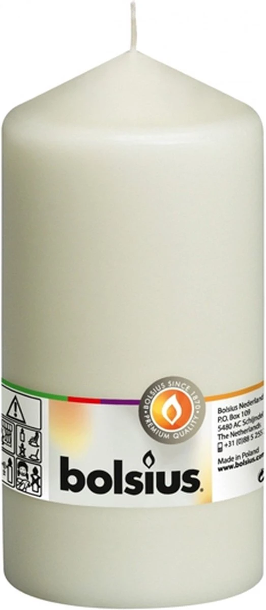 Bolsius Stompkaars Stompkaars 150/80 Ivoor - 1 Stuks 4 Bolsius Stompkaars Stompkaars 150/80 Ivoor - 1 Stuks - Afbeelding 2