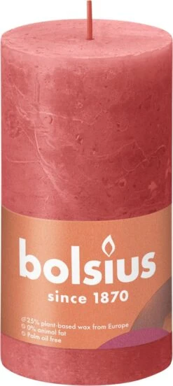 Bolsius - Rustieke Kaars - 4 Stuks - Roze - 13cm -Bolsius 537x1200 1