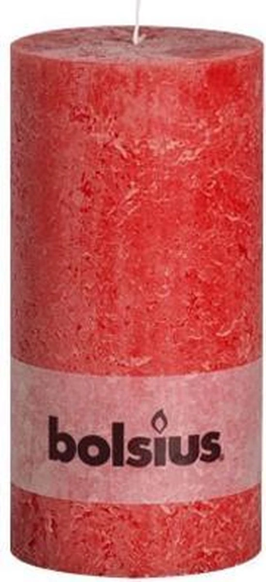 Bolsius Rood Rustiek Stompkaars Xxl 200/100 (125 Uur) 3 Bolsius Rood Rustiek Stompkaars Xxl 200/100 (125 Uur)