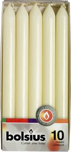 Bolsius Dinerkaarsen -23x2cm- Wit - 10 St