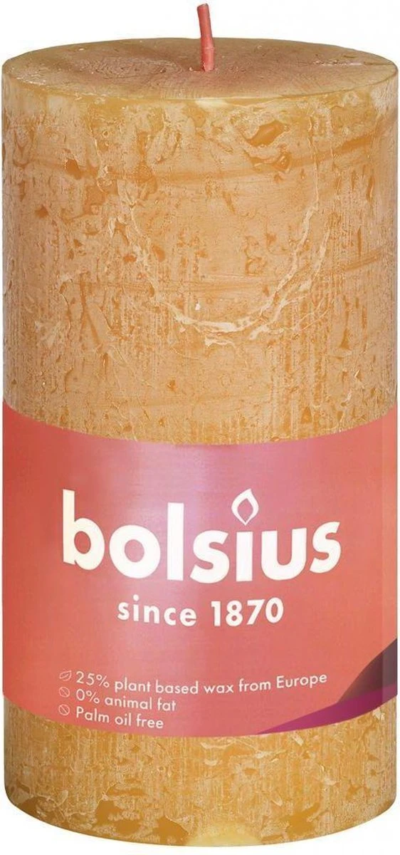 Bolsius Stompkaars Honeycomb Yellow Ø50 Mm - Hoogte 10 Cm - Geel - 30 Branduren 3 Bolsius Stompkaars Honeycomb Yellow Ø50 Mm - Hoogte 10 Cm - Geel - 30 Branduren