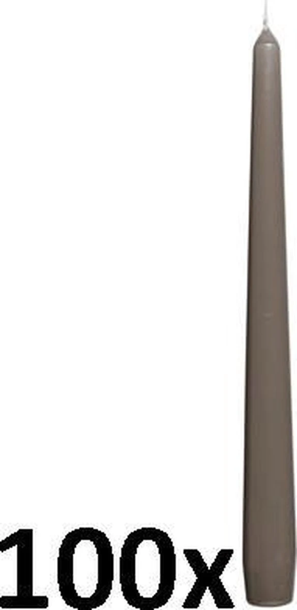 100 Stuks Bolsius Gotisch Taupe Dinerkaarsen 240/23 (7 Uur) 8 100 Stuks Bolsius Gotisch Taupe Dinerkaarsen 240/23 (7 Uur) - Afbeelding 6