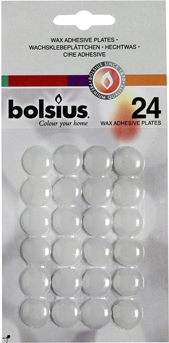 Bolsius Hechtwasrondjes Blister A 24 Stuks 3 Bolsius Hechtwasrondjes Blister A 24 Stuks