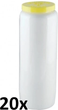 20 Stuks Bolsius Godslampolie 9 Dagen Noveen Branders Nr. 12 Transparant 180/65 (216 Uur)