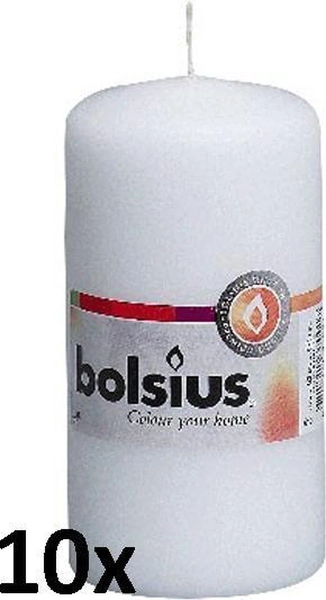 Bolsius Witte Stompkaarsen 120/60 (33 Uur) 8 Bolsius Witte Stompkaarsen 120/60 (33 Uur) - Afbeelding 6