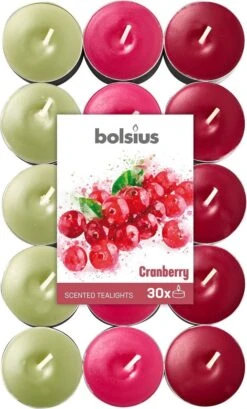 Bolsius Geurkaarsen Theelicht Cranberry Rood/wit 30 Stuks 5 Bolsius Geurkaarsen Theelicht Cranberry Rood/wit 30 Stuks -Bolsius 725x1200 1