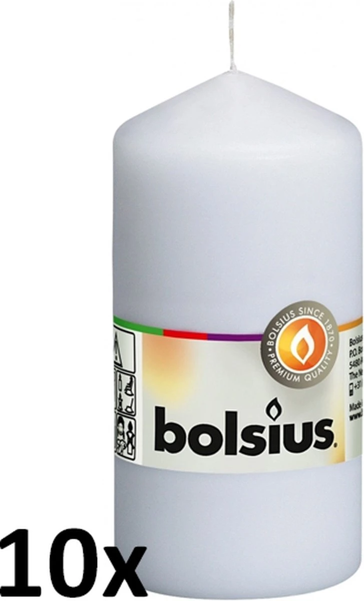 Bolsius Witte Stompkaarsen 120/60 (33 Uur) 7 Bolsius Witte Stompkaarsen 120/60 (33 Uur) - Afbeelding 5