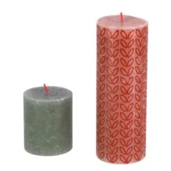 Bolsius Stompkaars Rustiek 19 X 6,8 Cm Misty Pink Met Print -Bolsius 7567df1c982b6967684ad1874c2117bd