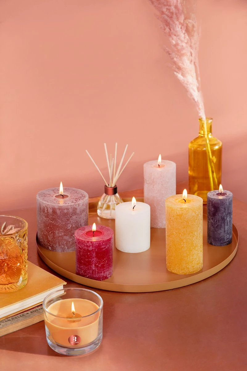 Bolsius - Rustieke Kaars - 4 Stuks - Wit - 13cm 4 Bolsius - Rustieke Kaars - 4 Stuks - Wit - 13cm - Afbeelding 2