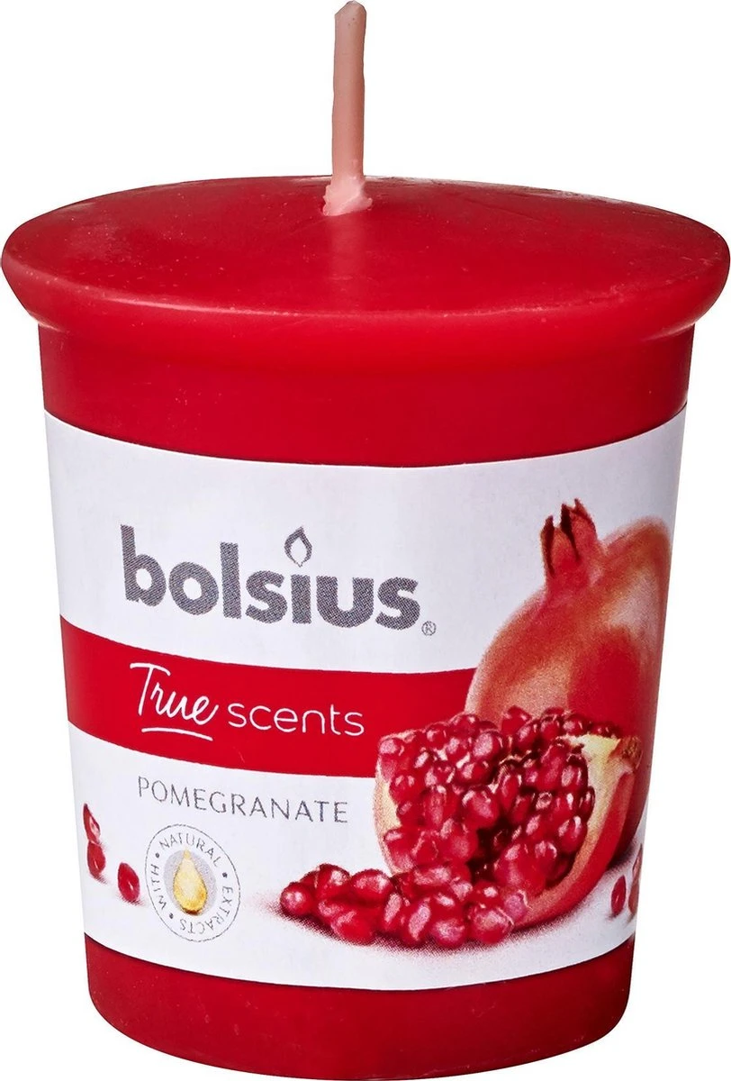 Bolsius Votive 53/45 Rond Pomegranate 12 3 Bolsius Votive 53/45 Rond Pomegranate 12