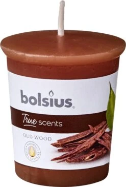Bolsius Votive 53/45 Rond Oud Wood