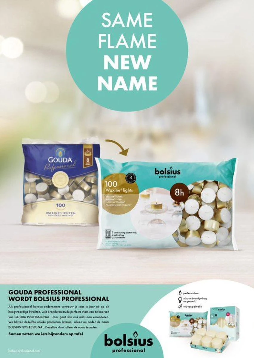 Horeca Bolsius Dinerkaars Ivoor 240/22 136 Stuks 4 Horeca Bolsius Dinerkaars Ivoor 240/22 136 Stuks - Afbeelding 2