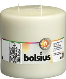 Bolsius Mammoetkaars Crème 75 Uur D 15 H 15 Cm