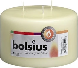 Bolsius Stompkaars Crème D 15 H 10 Cm 3 Bolsius Stompkaars Crème D 15 H 10 Cm
