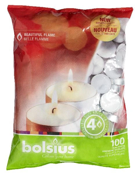 Bolsius Theelicht Zak 100 St. 16/38 Wit 3 Bolsius Theelicht Zak 100 St. 16/38 Wit