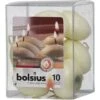 Bolsius Drijfkaarsen Ivoor 10 Stuks -Bolsius 8717847039675 1