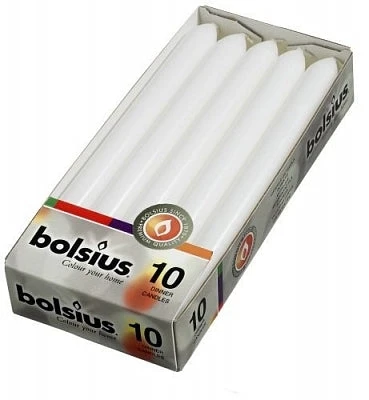 Bolsius Dinerkaars 230/20 10 Stuks Wit 3 Bolsius Dinerkaars 230/20 10 Stuks Wit