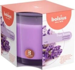 Bolsius Geurkaars True Scents Lavendel Paars 43 Uur D 9,7 H 9,9 Cm