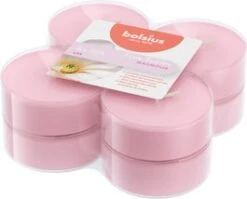 Bolsius Geurkaars True Scents Magnolia Roze 8 Uur 8 Stuks