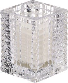 Bolsius Waxinelichthouder Transparant 5,8 X 5,8 X 7,6 Cm