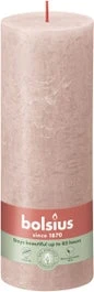 Bolsius Stompkaars Rustiek Shine Roze 85 Uur D 6,8 H 19 Cm