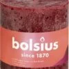 Bolsius Stompkaars Rustiek Shine Bordeaux 62 Uur D 10 H 10 Cm