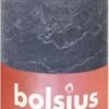 Bolsius Stompkaars Rustiek Shine Blauw 60 Uur D 6,8 H 13 Cm