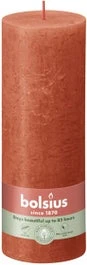 Bolsius Stompkaars Rustiek Shine Oranje 85 Uur D 6,8 H 19 Cm