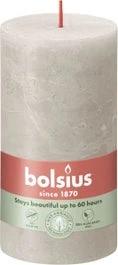 Bolsius Stompkaars Rustiek Shine Grijs 60 Uur D 6,8 H 13 Cm