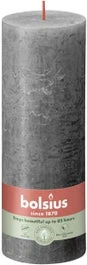 Bolsius Stompkaars Rustiek Shine Antraciet 85 Uur D 6,8 H 19 Cm