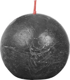Bolsius Bolkaars Rustiek Shine Antraciet 25 Uur D 7,6 H 7,1 Cm