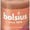 Bolsius Rustiek Stompkaars 80/68 - Rusty Pink -Bolsius 8717847148902